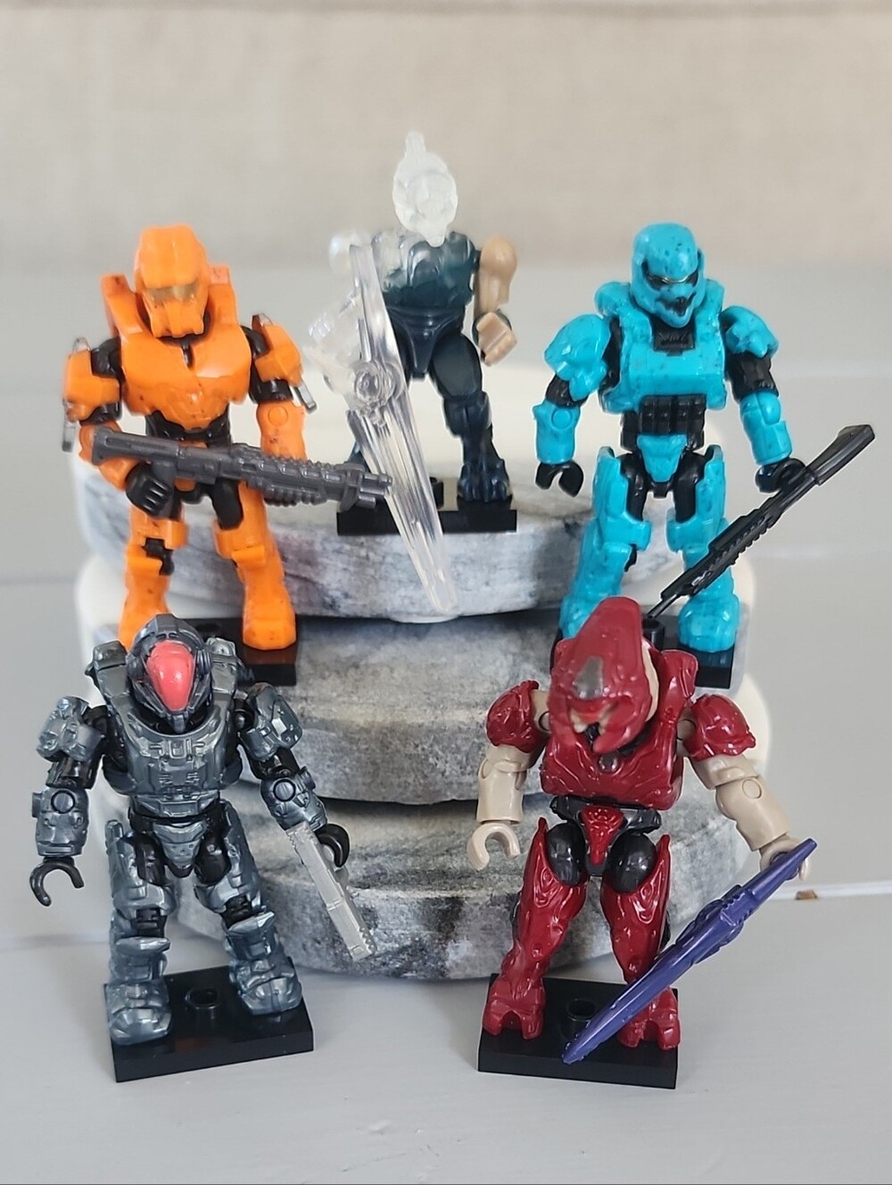 Mega Bloks Halo 2014-2015 Charlie Series Mini Figure Lot W/ Covenant Jackal